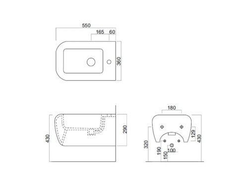 Биде CIELO Shui SHBSB подвесное - фото 3