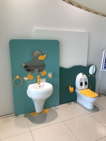 Чаша унитаза напольная Creavit DUCKY DC360-00CB00E-0000 цвет белый без бачка без сиденья душевой смыв