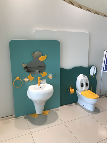 Чаша унитаза напольная Creavit DUCKY DC360-00CB00E-0000 цвет белый без бачка без сиденья душевой смыв - фото 4