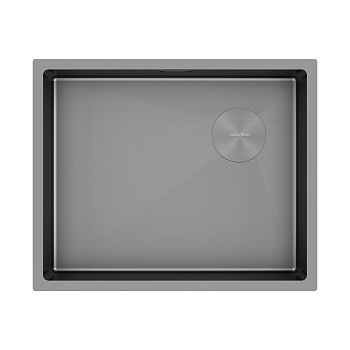 Кухонная мойка Paulmark NEXT-SKEW 54 UNI PM885444-MG 54х44 цвет матовый серый