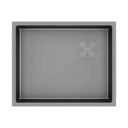 Кухонная мойка Paulmark NEXT-SKEW 54 UNI PM885444-MG 54х44 цвет матовый серый