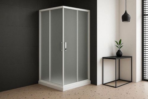 Душевой уголок Royal Bath HPD RB70HPD-C 70х70 стекло матовое профиль белый без поддона - фото 2