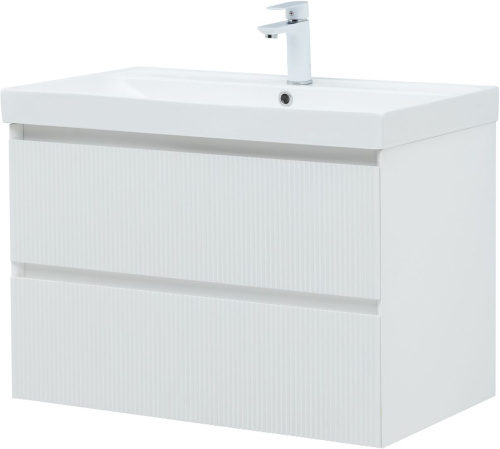 Тумба под раковину Aquanet Альтера 00337156 79х45х52 подвесная цвет белый - фото 4