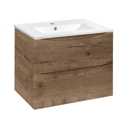 Тумба под раковину Vincea Mia VMC-2MC700VO 71х50х46 подвесная цвет коричневый - фото 2