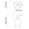 Дозатор для жидкого мыла WasserKRAFT 5499W