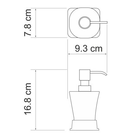 Дозатор для жидкого мыла WasserKRAFT 5499W