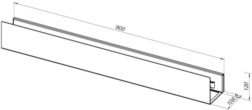 Полка в ванную комнату Aquanet Магнум 00302234 - фото 4