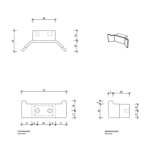 Крючок Decor Walther Contract 650400 - фото 2