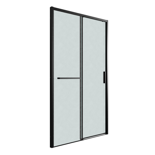 Душевая дверь Grossman Style 100.K33.05.130.21.02 130х195 стекло текстурное профиль черный матовый - фото 2