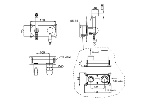 Гигиенический душ Boheme Brilante 426 хром - фото 2