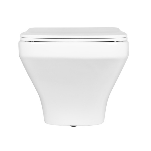 Унитаз подвесной Bond Cube F11-10 белый с сиденьем микролифт безободковый душевой смыв - фото 4