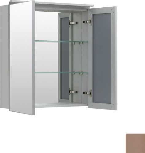 Зеркало-шкаф De Aqua Алюминиум 00261765 70х14х77 подвесной - фото 3