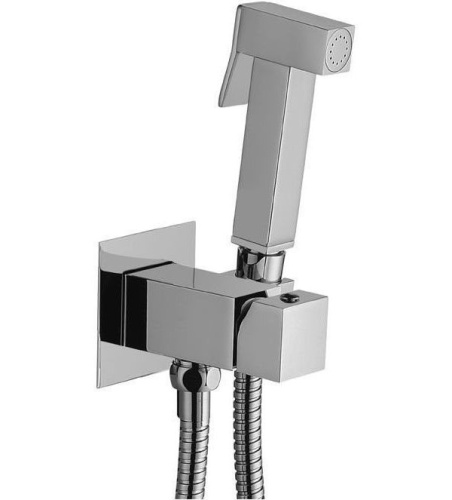 Гигиенический душ со смесителемPaffoni Tweet Square ZDUP112CR встраиваемый в стену хром - фото 2