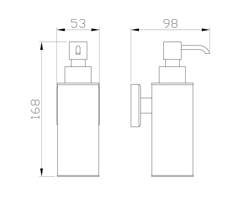 Дозатор для мыла Wonzon & Woghand Roma WW-7232 - фото 2
