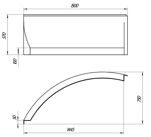 Фронтальная панель 1MarKa PICCOLO 02пк1770л - фото 2