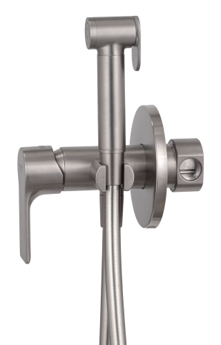 Гигиенический душ со смесителем Remer EY65WXV сталь - фото 4