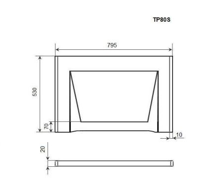 Торцевая панель Timo TP80S
