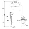 Смеситель Stella Titian TT 00117 CR00 на раковину хром