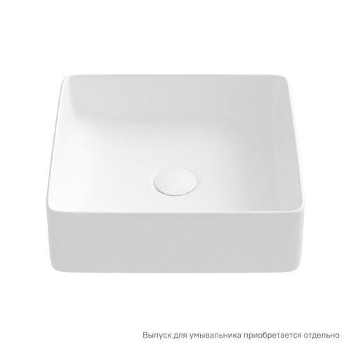 Раковина из сантехнического фарфора IDDIS Slide SLIWM01i27 36х36 накладная цвет белый без отверстий под смеситель - фото 2