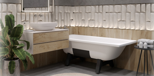 Ванна стальная ВИЗ Tevro Т-52902 150х70 пристенная прямоугольная с каркасом - фото 3