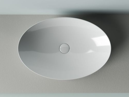 Раковина из сантехнического фарфора Ceramica Nova ELEMENT CN5018 60х40 накладная цвет белый без отверстий под смеситель - фото 4