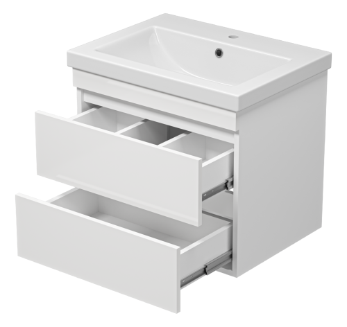 Тумба под раковину Misty Енисей Э-Ени01060-012По2Я 57х44х51 подвесная - фото 4