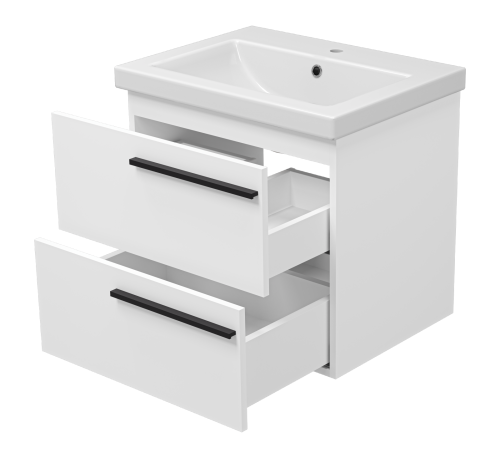 Тумба под раковину Misty Ненси П-Нен-09060-012Я 57х45х52 подвесная - фото 4