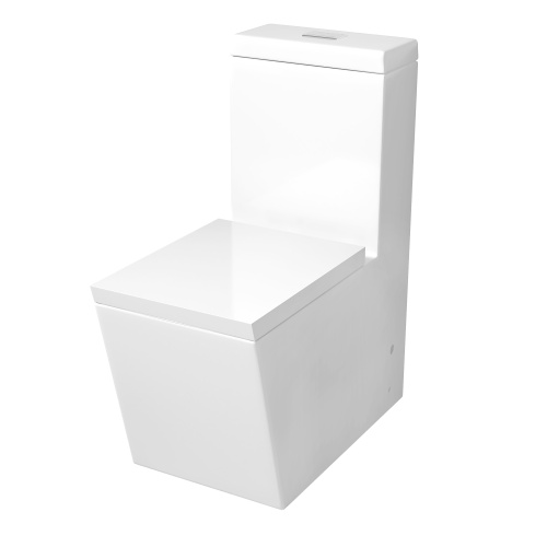 Унитаз напольный с бачком Grossman Cristal GR-4493 белый с сиденьем микролифт безободковый каскадный смыв