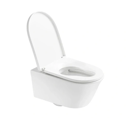 Чаша унитаза подвесная Arrow AEB21602H цвет белый без сиденья безободковая каскадный смыв - фото 2