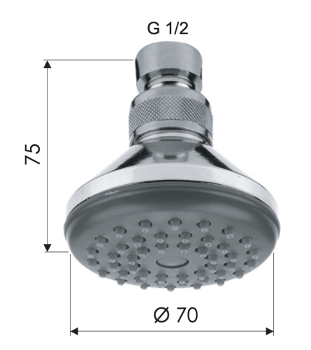 Верхний душ Remer 351AX хром - фото 2