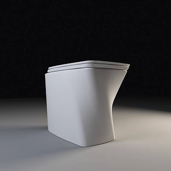 Чаша унитаза приставная Azzurra Hera HEVCTPE00000BI цвет белый без сиденья безободковая душевой смыв