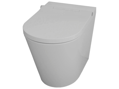 Унитаз приставной Hatria H-SMART Y9D401 белый с сиденьем микролифт безободковый душевой смыв