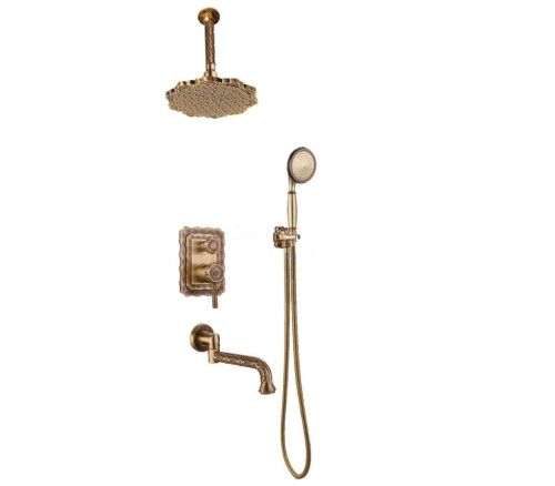 Душевая система Bronze de Luxe 10137/1F встраиваемая в стену цвет бронза - фото 2