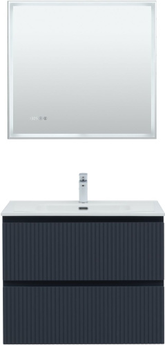 Тумба под раковину Aquanet Джейн (Flat) 00335429 80х46х64 подвесная цвет синий - фото 5