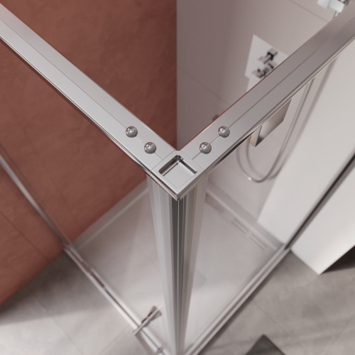 Душевой уголок Cezares LINER LINER-A-1-90-C-Cr-L 90х90 стекло прозрачное профиль хром глянцевый без поддона - фото 3