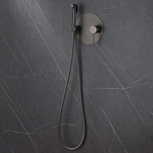 Гигиенический душ со смесителем ABBER Emotion AF8826NG никель - фото 3