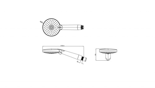 Ручной душ Bravat P70306CP-WM-ENG хром - фото 2