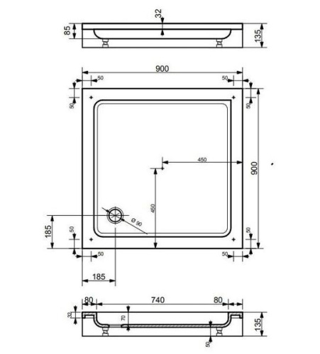 Экран для поддона Эстет Гамма М ФР-00000882 - фото 2