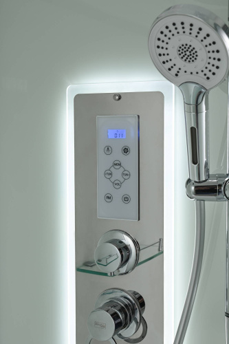 Душевая кабина AvaCan D D2012RLED 120х80 асимметричная с крышей ориентация правая - фото 5