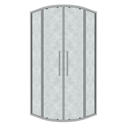 Душевой уголок Grossman Cosmo 301.K33.02.1010.10.02 100х100 стекло текстурное профиль хром глянцевый без поддона