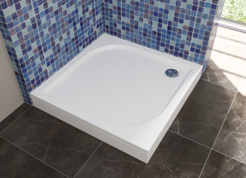 Душевой поддон Эстет Гамма ФР-00000957 100х100 литьевой мрамор с ножками - фото 2