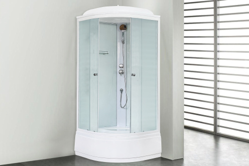 Душевая кабина Royal Bath CK RB90CK5-WC 90х90 четверть круга с крышей ориентация универсальная - фото 2