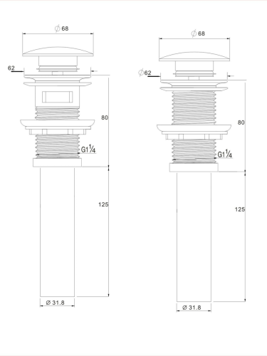 Донный клапан для раковины WeltWasser WW SK 10000003677 белый - фото 2