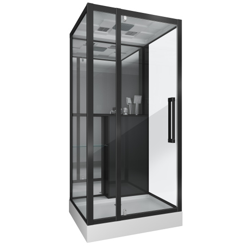 Душевая кабина Grossman GR266 100х90 прямоугольная с крышей ориентация универсальная