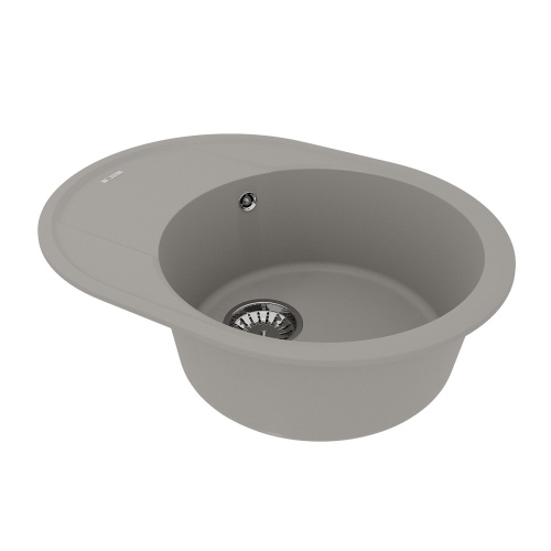 Кухонная мойка LeMark Lacha 620 9910051 62х47 цвет серый поверхность матовая - фото 2