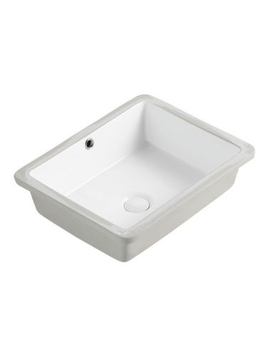 Раковина из сантехнического фарфора Orange B02-500W 50х40 встраиваемая цвет белый