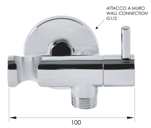 Держатель для душа Remer 336L хром - фото 2