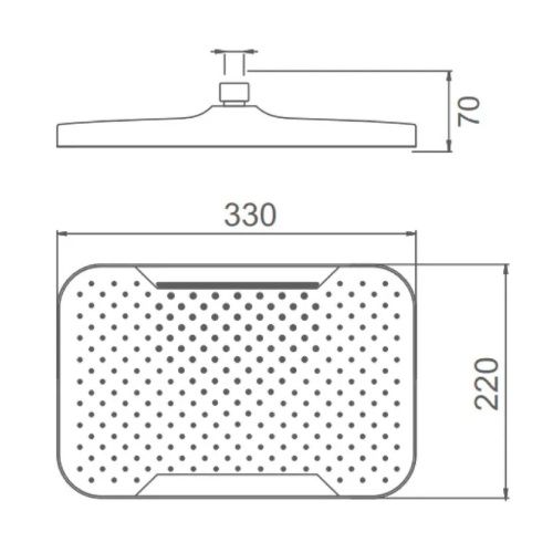 Верхний душ Splenka S451 S451.54 хром - фото 3