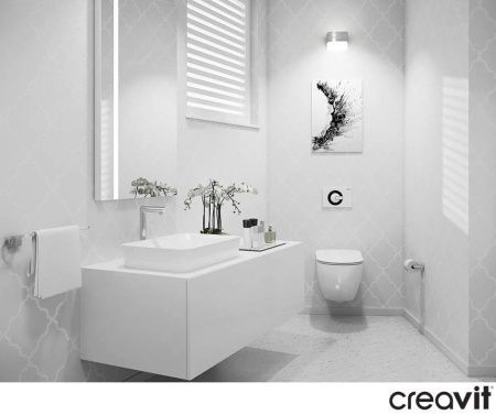 Чаша унитаза подвесная Creavit Free FE320-11CB00E-0000 цвет белый без сиденья душевой смыв