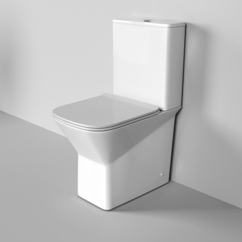 Унитаз напольный с бачком Grossman Cristal GR-4471S белый глянцевый с сиденьем микролифт безободковый каскадный смыв - фото 2